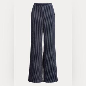 Ralph Lauren Black Label Striped Cotton Wide-Leg Pant
Lauren Size 4